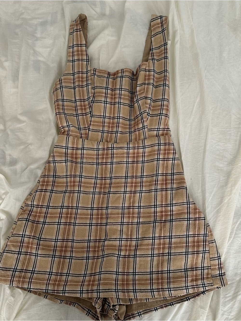 Forever 21 Plaid Square Neck Women's Dress Romper